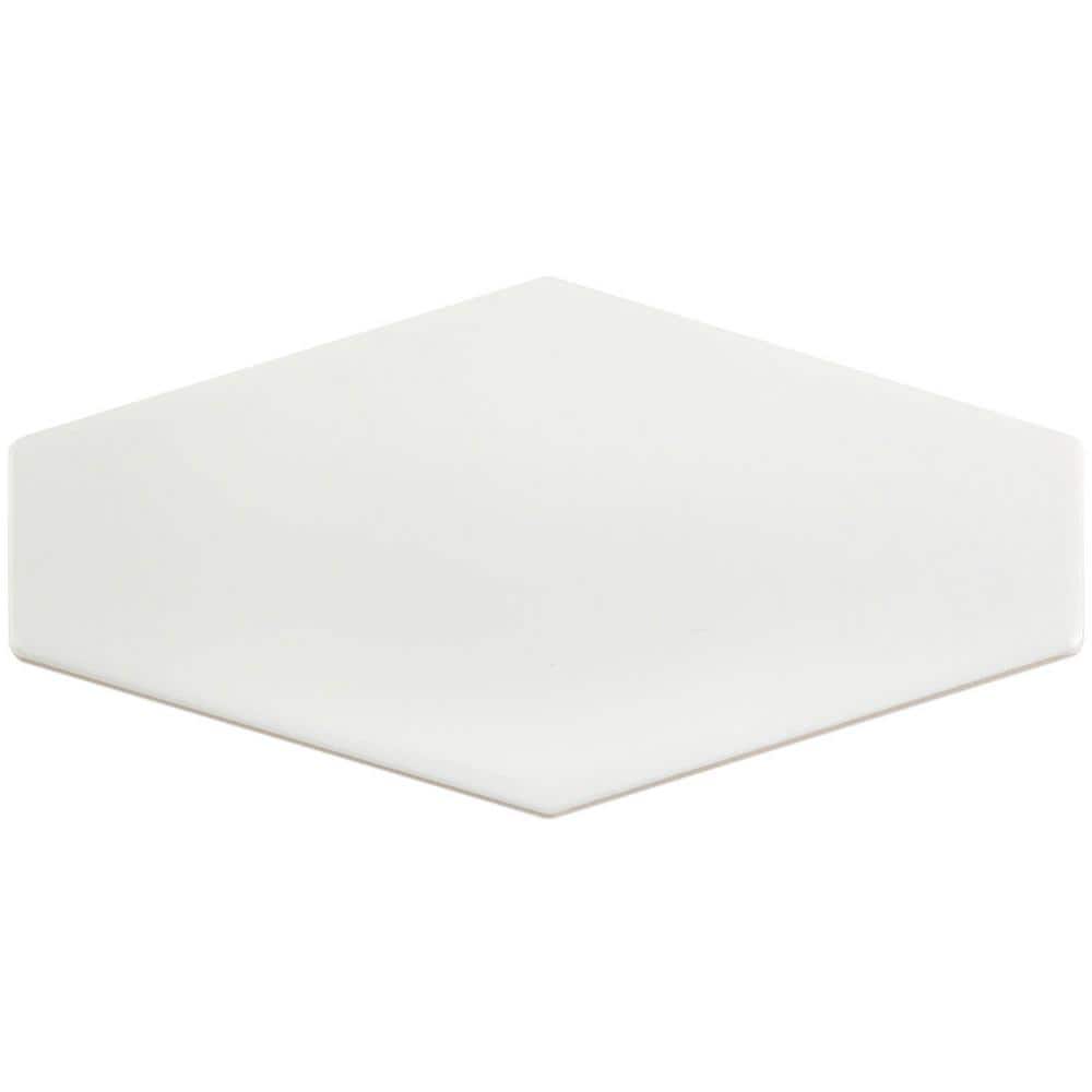 Birmingham Hexagon Bianco 4 in. x 8 in. Polished Ceramic Subway Tile Sample price history on PriceWatchPro