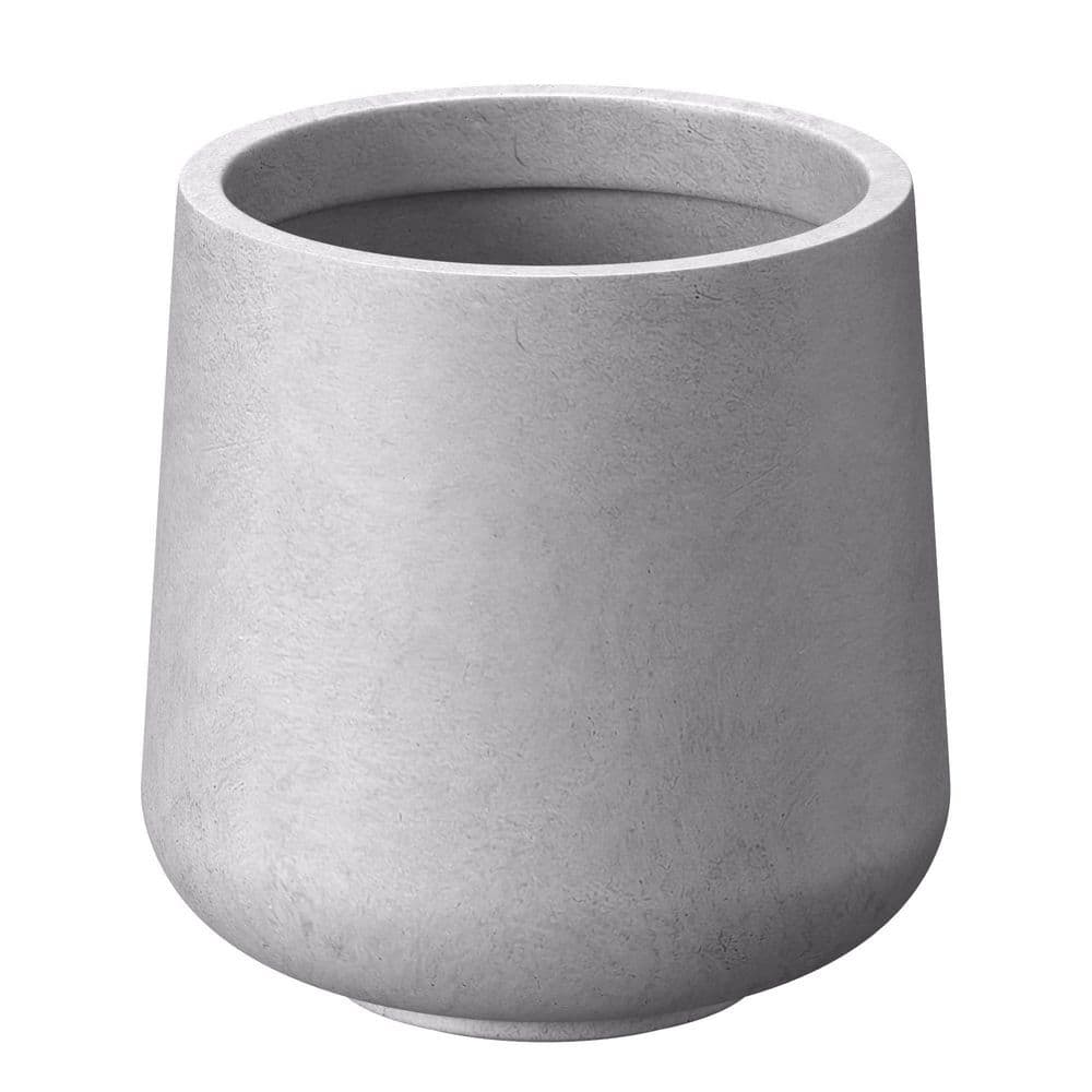 13.5 in. Medium Light Stone Gray(Enhanced Core) Concrete Round Planter / Pot with Drainage Holes price history on PriceWatchPro