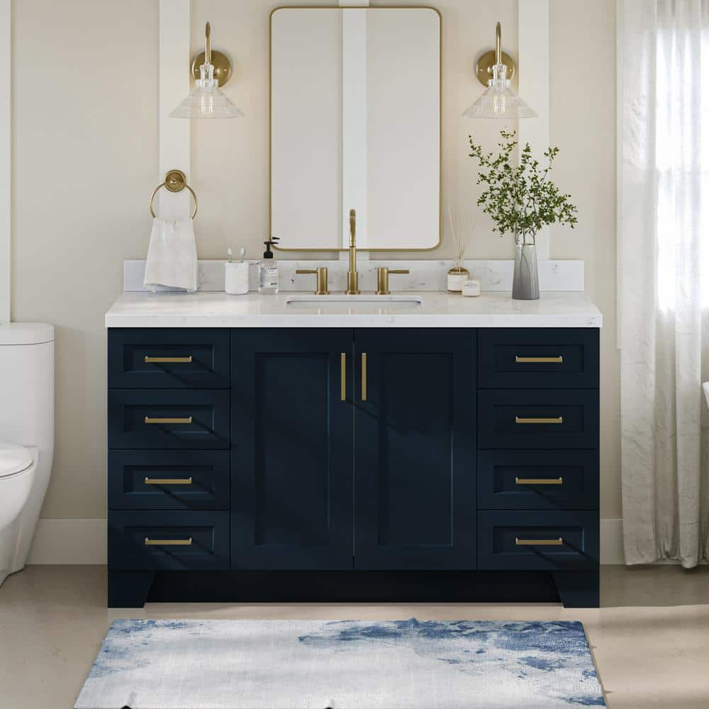 ARIEL Taylor 60.25 in. W x 22 in. D x 36 in. H Single Sink Freestanding ...