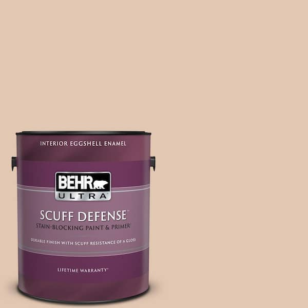 Behr Ultra 1 Gal S210 2 Tapestry Beige Extra Durable Eggshell Enamel Interior Paint Primer 275001 The Home Depot