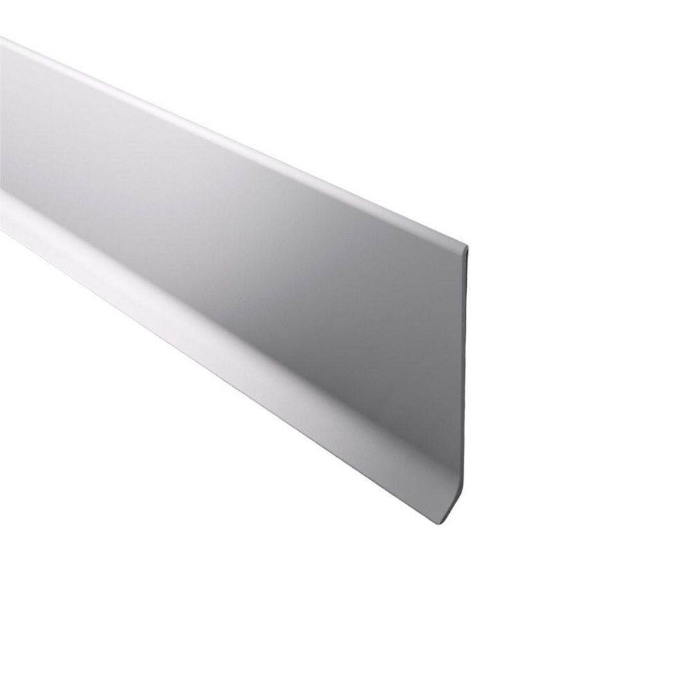 Novorodapie L Matt Silver 3-1/8 in. x 98-1/2 in. Aluminum Baseboard price history on PriceWatchPro