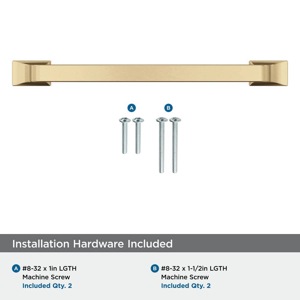 Champagne Bronze 5-1/16" Cabinet Drawer Pull with Mounting Hardware