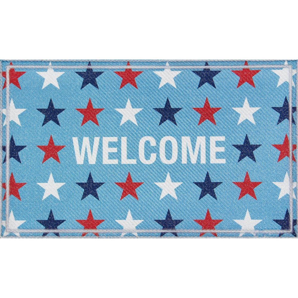 Home Accents Holiday Welcome Stars 18 in. x 30 in. Indoor/Outdoor
