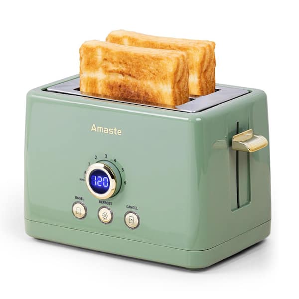 850 W 2-Slice Matcha Green Wide Slot Toaster