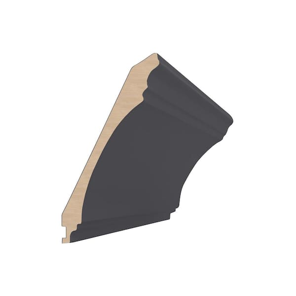 Home Decorators Collection Washington 4 in. W x 4 in. D x 96 in. H Valiant Onyx Crown Cabinet Filler Crown