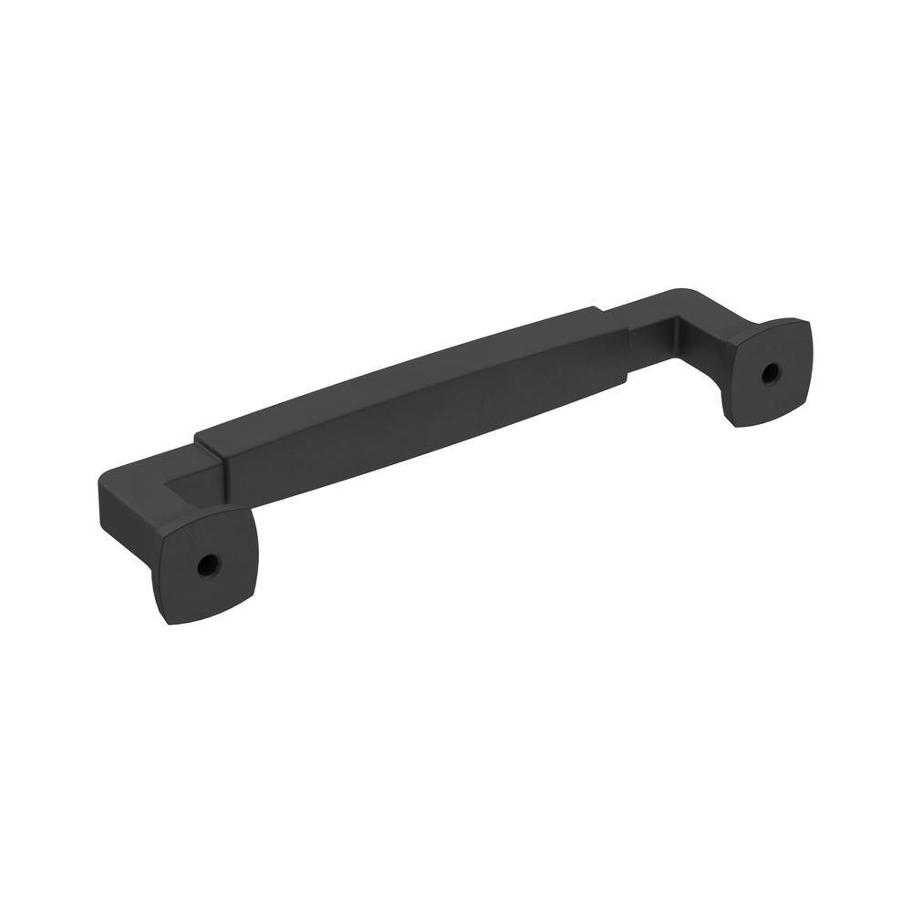 Matte Black Zinc Cabinet and Drawer Pull with Mounting Hardware