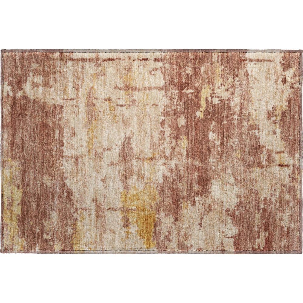 Mayfield Premium Machine Washable Abstract AMF2362 Paprika 2 ft. x 3 ft. Accent Rug price history on PriceWatchPro