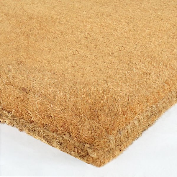 Natural Coco Coir Doormats for Outside with Heavy Duty Weather Resistant PLAIN 