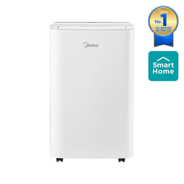 8,000(DOE) BTU Portable Air Conditioner Cools 350 sq. ft. with Wi-Fi and Dehumidifier with Remote in White