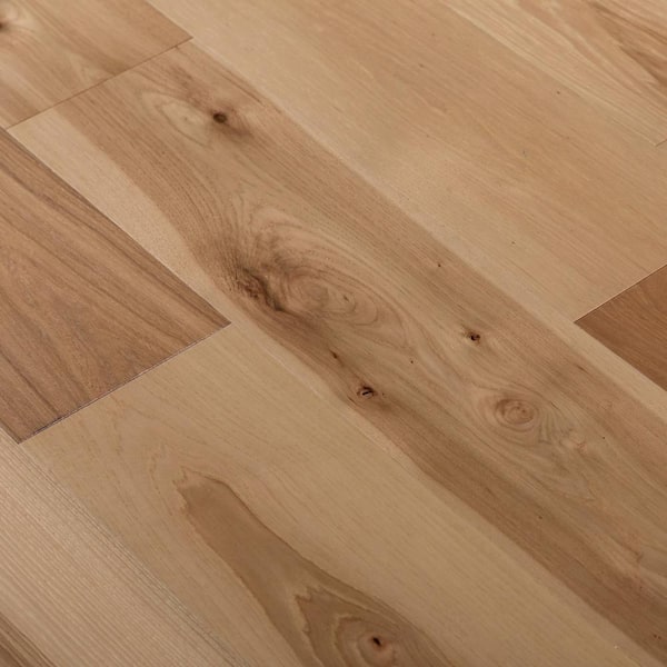 Natu Wide Plank 7 1 2 In W Aged, Unfinished Hickory Hardwood Flooring