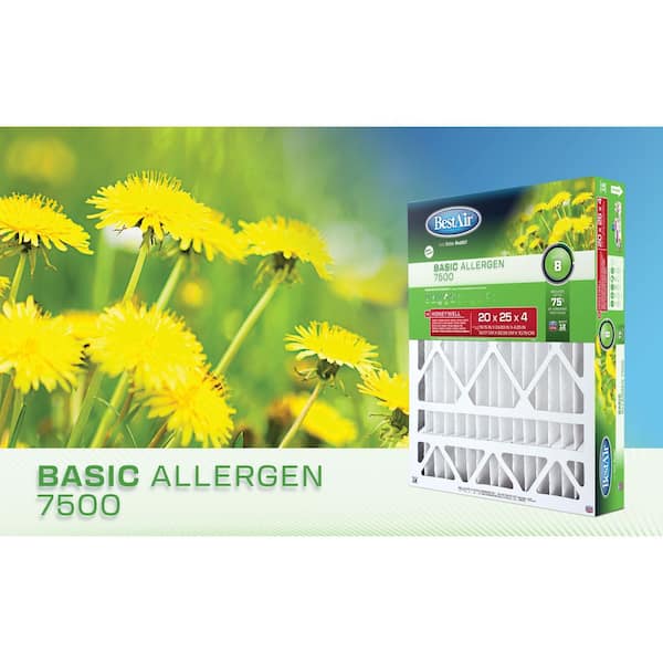 BestAir 20 x 25 x 4 Honeywell FPR 4 Air Cleaner Filter HW2025-8R