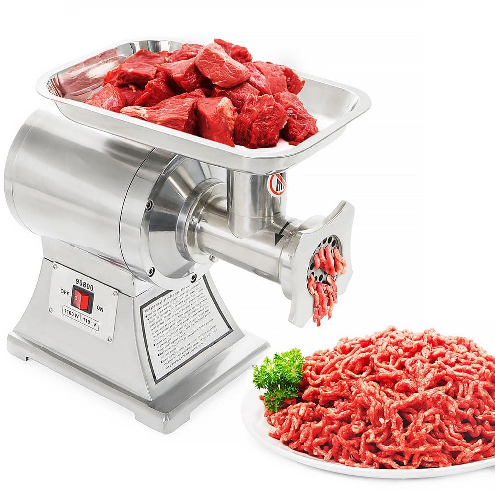 Stainless Steel 1100W Commercial Electric Meat Grinder with Cutting Blade