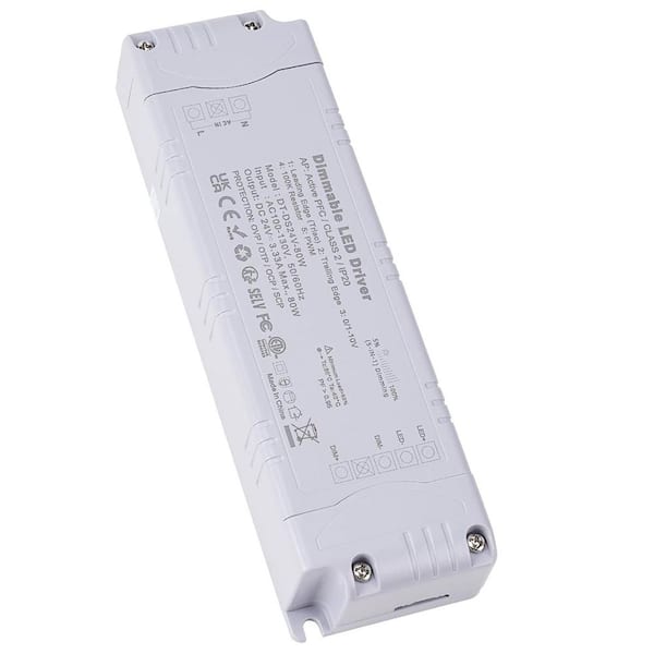 Dimmable 80W 24V Constant Voltage Power Supply AC 120V to DC 24V Compatible with Multiple Dimming Types