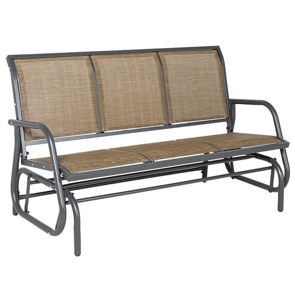 Outsunny 29 in. Metal Outdoor Glider
