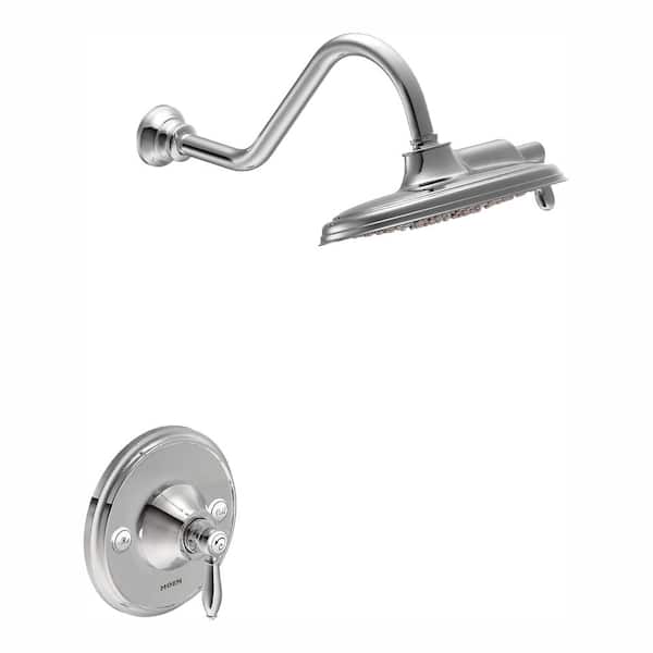 MOEN Weymouth Single-Handle Posi-Temp Eco-Performance Shower Trim Kit in Chrome (Valve Not Included)