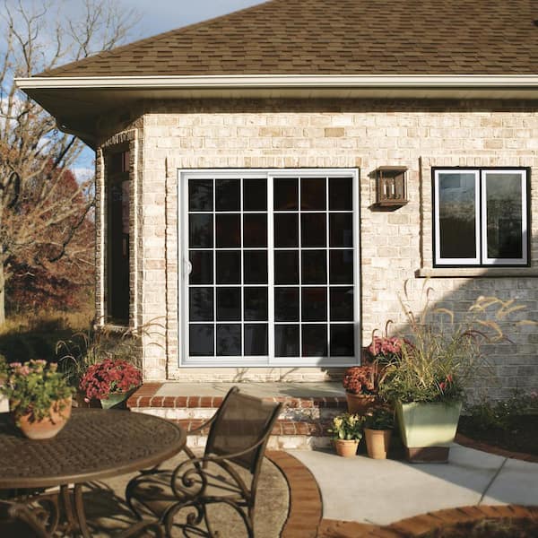 V-2500 Series Vinyl Sliding Patio Door with Grids