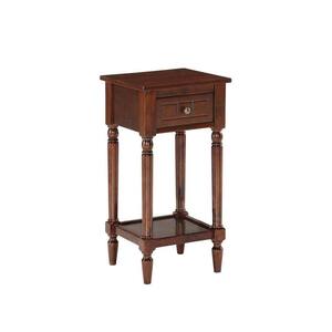Convenience 14.25 in Espresso Top Wood Concepts French Country Accent Table