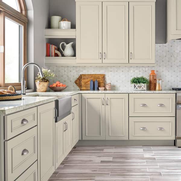 1 gal. #PPU7-15 Ivory Lace Satin Enamel Interior/Exterior Cabinet, Door & Trim Paint