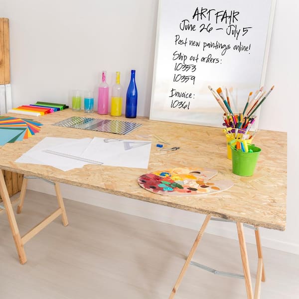 Marker Board Common 3 16 In X 2 Ft X 4 Ft Actual 0 180 In X 23 75 In X 47 75 In The Home Depot