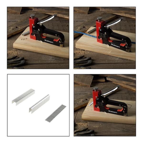Staple Gun for Wood Heavy Duty - TREK TOOLBOX 3 Functions in 1 Upholstery  Staple Gun - Fabric Paper Wall & Wire Stapler - Staple Gun for Crafts 