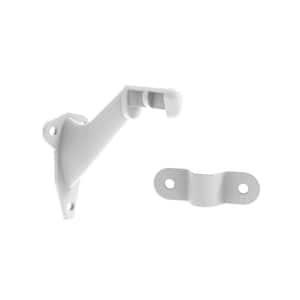 Hand Rail Brackets Collection Handrail Bracket 3 in. White Finish (15-Pack)