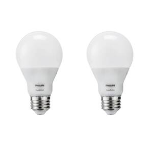 60-Watt Equivalent A19 SceneSwitch LED Light Bulb Soft White (2700K)/Amber (2500K)/ Warm Glow (2200K) (2-Pack)