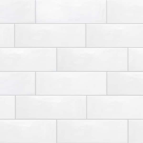 Daltile LuxeCraft Santorini 4-1/4 in. x 12-7/8 in. Glazed Ceramic Undulated Wall Tile (10.64 sq. ft./Case)