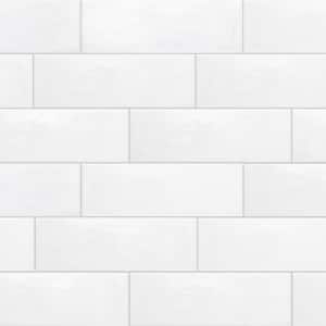 LuxeCraft Santorini 4-1/4 in. x 12-7/8 in. Glazed Ceramic Undulated Wall Tile (638.4 sq. ft./Pallet)