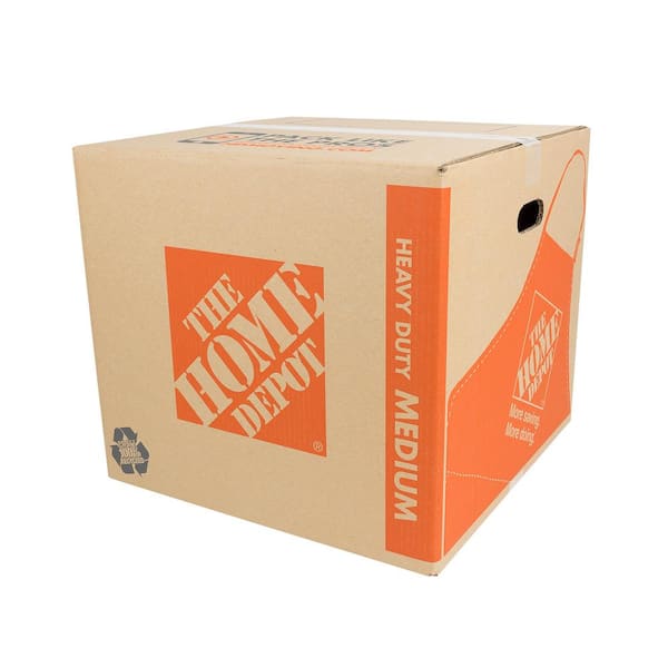 The Home Depot Heavy-Duty Medium Moving Box with Handles (18 in. L x 18 in. W x 16 in. D)