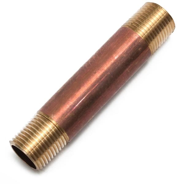 Westbrass D12104-62 IPS 1/2 X 4 Inch Pipe Nipple – Solid Brass, Matte Black Finish