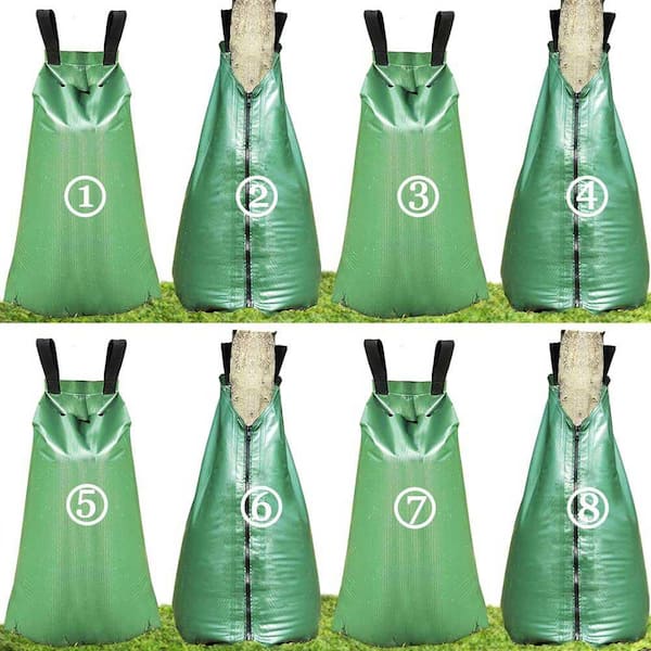 20 Gal. PVC Tree Watering Bag for Slow Release Drip Irrigation, Includes 8-Packs