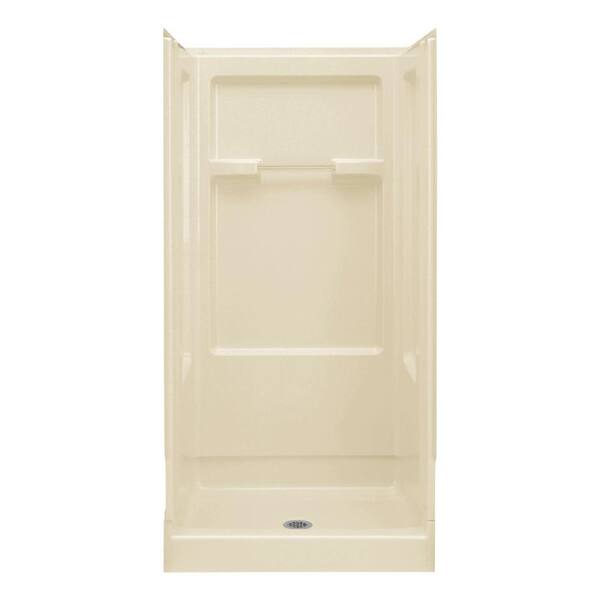 STERLING Advantage 36 in. x 35-1/4 in. x 73-1/4 in. Sectional Shower Stall in Almond-DISCONTINUED