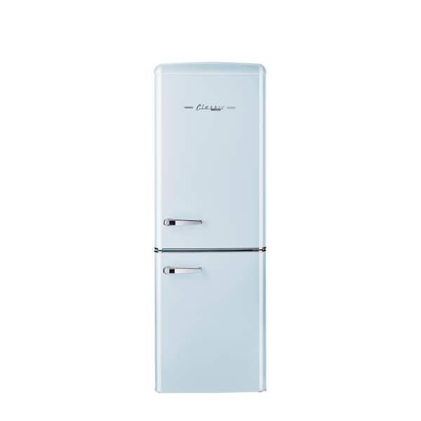 Unique Appliances Classic Retro 21.6 in. 7 cu. ft. Retro Bottom Freezer Refrigerator in Powder Blue, ENERGY STAR