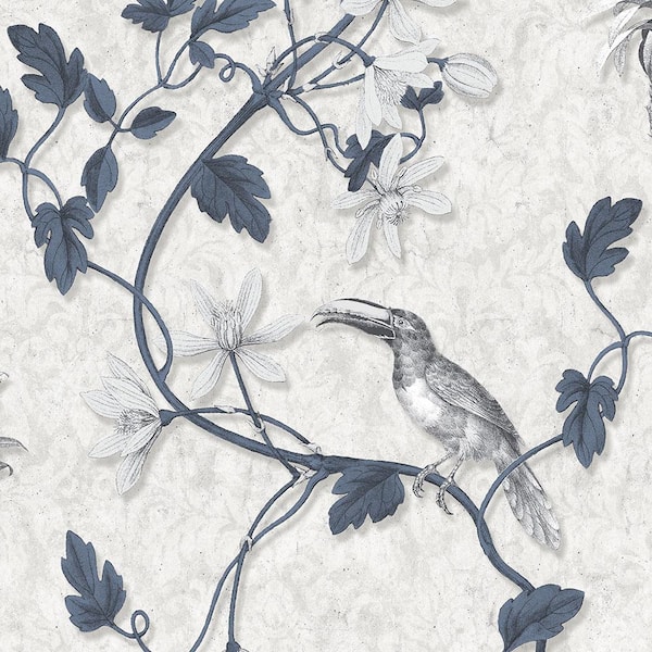 Norwall Toucan Toile Vinyl Roll Wallpaper (Covers 56 sq. ft.)