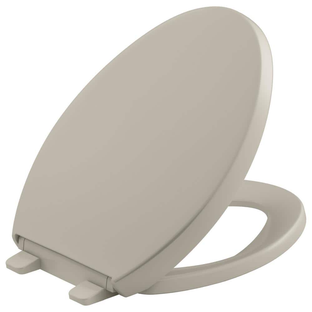 Kohler Reveal Quiet Close Elongated Toilet Seat with Grip Tight Bumpers