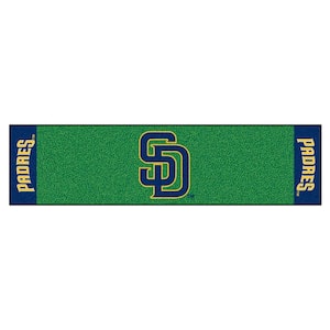 MLB San Diego Padres 1 ft. 6 in. x 6 ft. Indoor 1-Hole Golf Practice Putting Green
