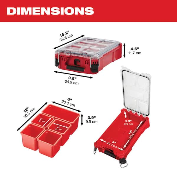 Milwaukee 15 in. PACKOUT Tote with Compact Organizer 48-22-8315-48