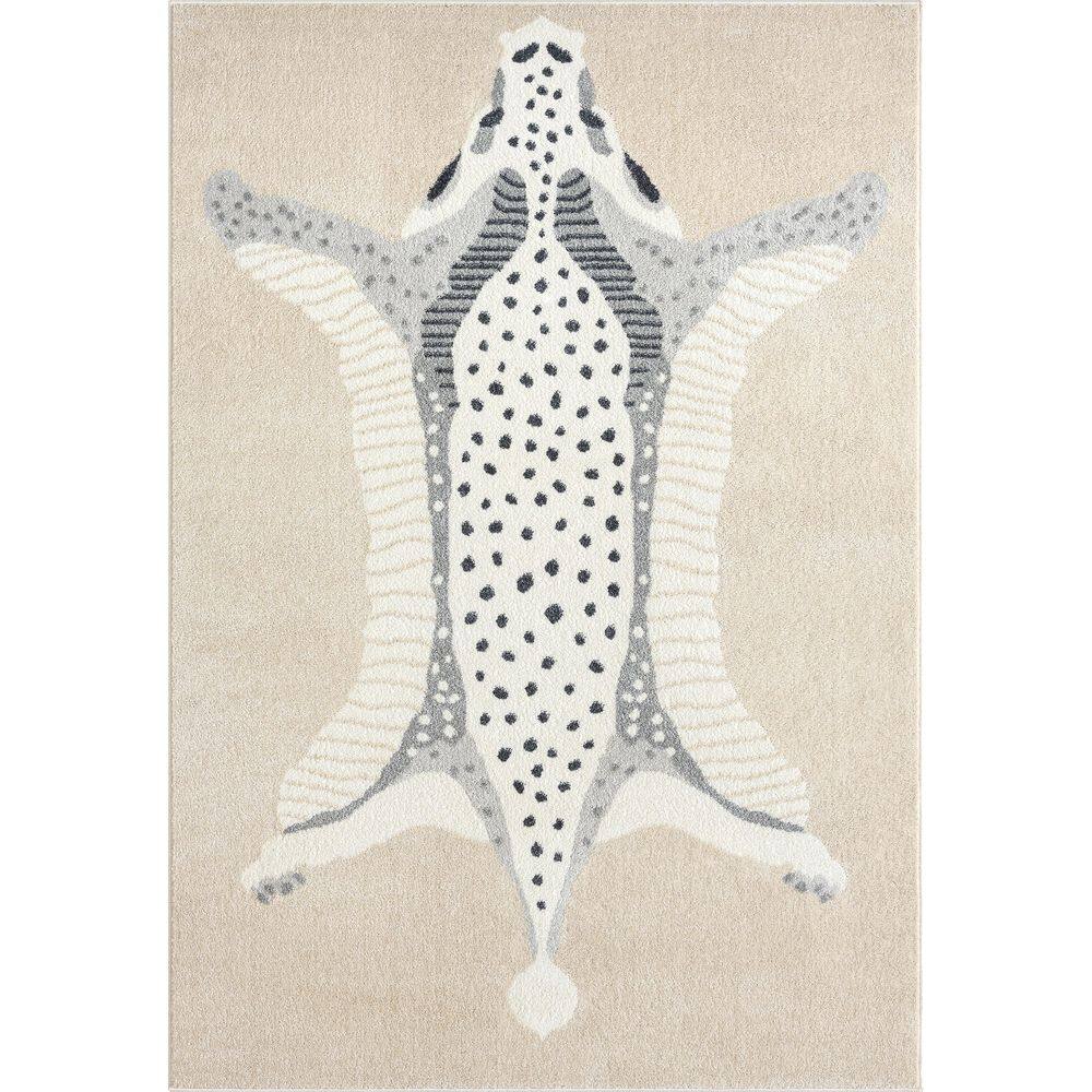 Nuevo Ivory 5 ft. 3 in. x 7 ft. 6 in. Animal Polypropylene Area Rug price history on PriceWatchPro