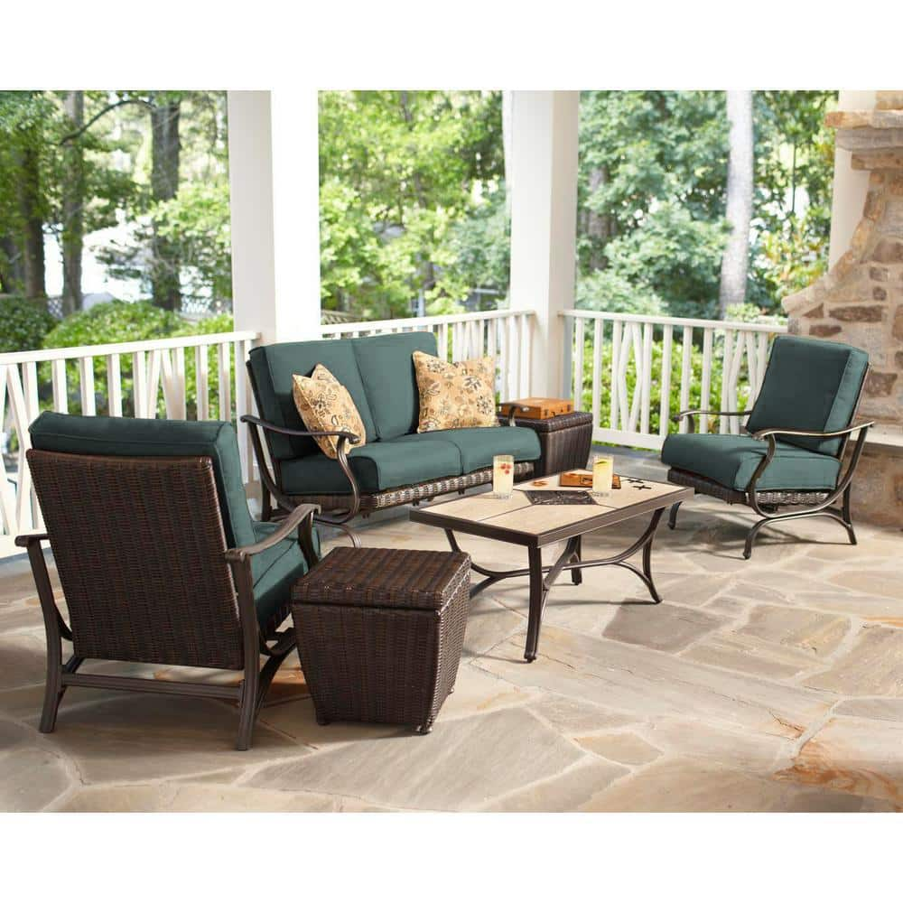 hampton bay 4 chair patio set