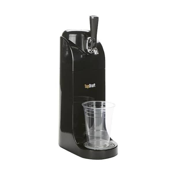 Unbranded 1 Tap 40 oz. Beer Tap Dispenser with Growler, Battery Powered System, Stainless Steel Growler, Portable Keg, Black