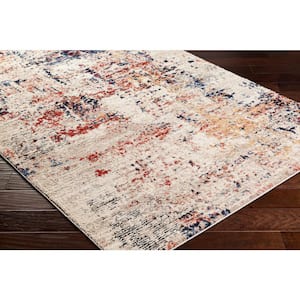 Liebe Gray/Multi Abstract 5 ft. x 7 ft. Indoor Area Rug
