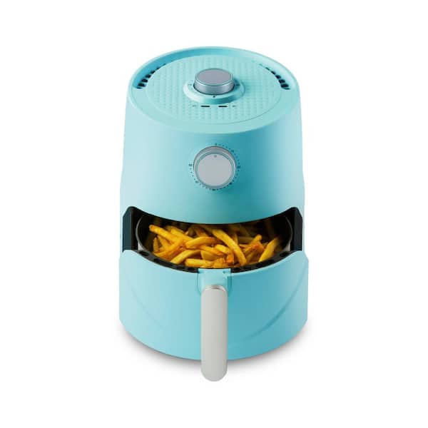 Unbranded 3Qt Teflon-Free Premium Ceramic Teal Air Fryer with Extended Recipe Book including Favorite Meals and Vegan and Keto