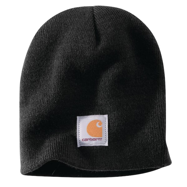 Carhartt Men's OFA Black Acrylic Hat Headwear