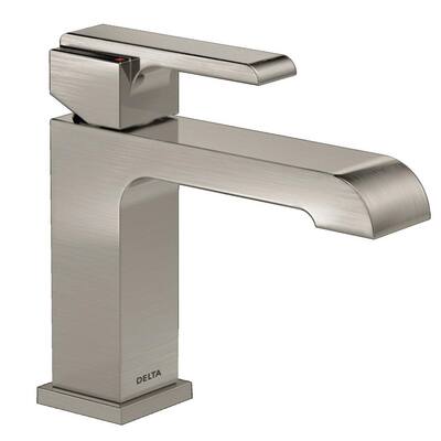 Ara Single Hole Single-Handle Bathroom Faucet with Metal Drain Assembly in Stainless