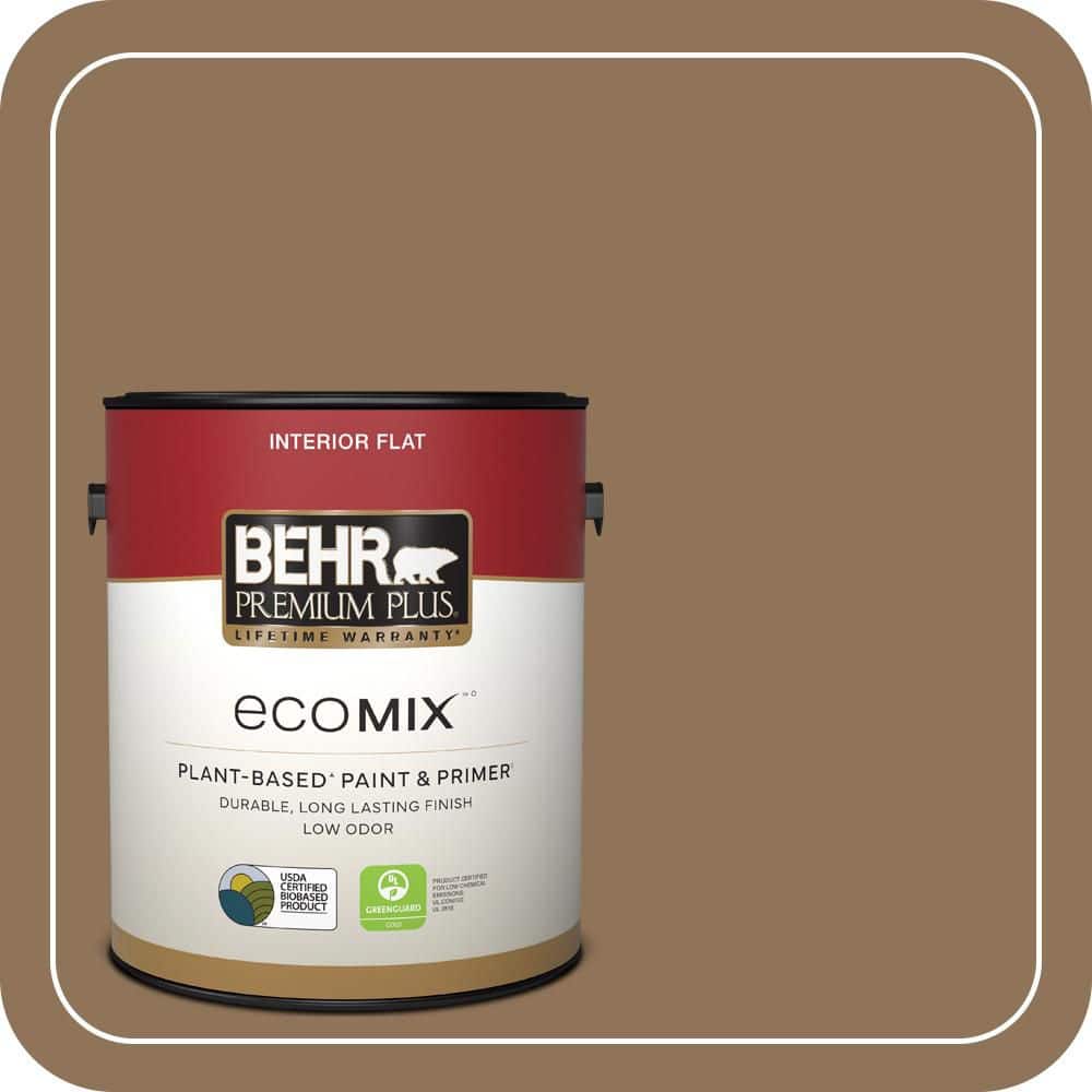 1 gal. #N270-7 Library Oak Flat EcoMix Plant-Based Interior Paint & Primer price history on PriceWatchPro