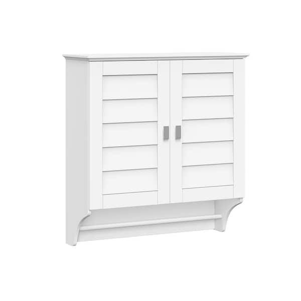 Brookfield 23.5 in. W x 8.9 in. D x 25.2 in. H 2-Door Bathroom Wall Cabinet Storage Medicine Cabinet in White