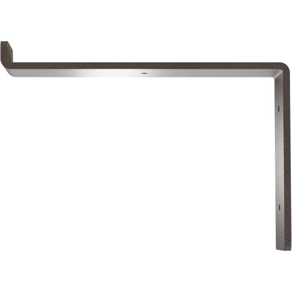 Hammered Dark Bronze Steel Truss Shelf Bracket, 7.25" x 10"