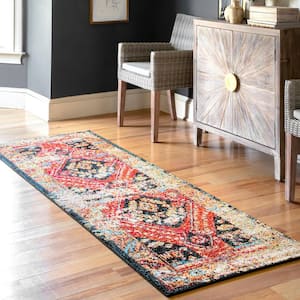 3x8 Water Resistant, Indoor Outdoor Runner Rugs for Patios, Hallway,  Entryway, Deck, Porch, Balcony or Kitchen, Outside Area Rug for Patio, Charcoal, Floral