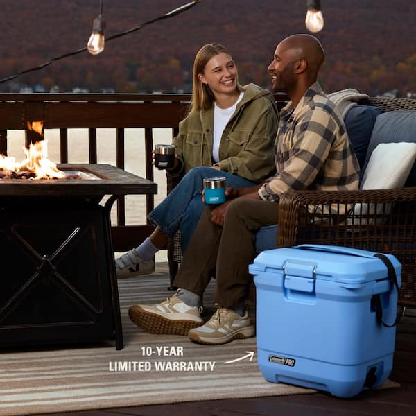 Coleman Pro 25 qt. Premium Hard Cooler, Blue Sky 2214183 - The