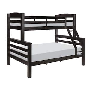 Sanders Black Twin Over Full Bunk Bed with Heavy Duty Slats